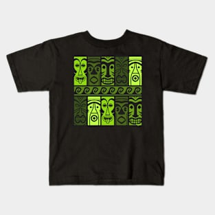 Palm Green Tikis! Kids T-Shirt